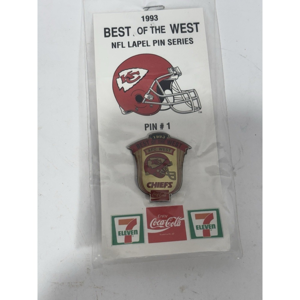 1993 NFL Best of the West Lapel Pin Series COCA-COLA 7/11 Set Of 9 Football - Picture 8 of 11